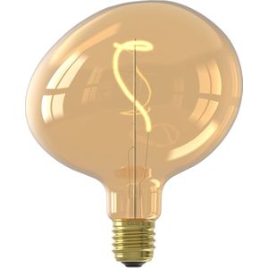 Calex Pebble LED Lamp - E27 - Spiraal Filament - Goud - Warm Wit Licht - Dimbaar