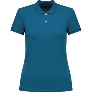 Native Spirit Ecologische damespolo in piquétricot NS208 - Blue Sapphire - L
