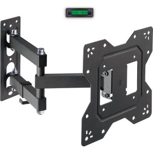 TV Beugel – Muurbeugel TV voor 23 t/m 43 Inch – Full Motion Draai- en Kantelbaar – TV Muurbeugel voor TV tot 30 KG – Zwart – Douxe DTS-A43