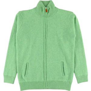 Osborne Knitwear Windstopper cardigan met rits - Dames - Lamswol - Springtime - Zwarte voering - 2XL
