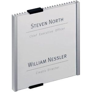 Durable Naambordje INFO SIGN - 4802 (b x h) 149 mm x 148.5 mm Metallic, Zilver 480223