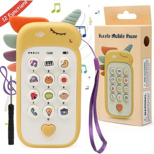 Educatieve Baby Telefoon - Muzikaal Speelgoed voor Cijfers, Dieren en Natuur - 0-3 Jaar Leeftijdsgroep: 0-3 jaar