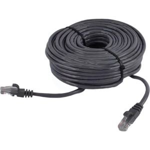 Xsarius Netwerkkabel UTP CAT5E - Pro Plug Click system - 20 Meter - Donkergrijs
