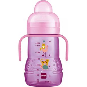 MAM Trainer+ | MAM drinkbeker | MAM drinkfles | Roze | 220ML