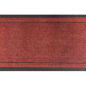 JYG Vloerkleed Club - Keukenloper - Keukenmat - Anti Slip - 66x200cm - Rood