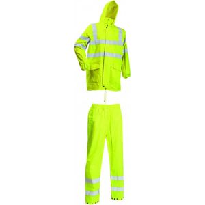 Lyngsøe Rainwear Hi-Vis Regenset fluor geel 5XL