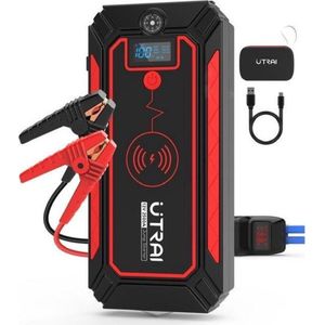 UTRAI® Jumpstarter Voor Auto- - Startbooster - Starthulp - Starthulp Voor Auto - Jumpstarter Voor Diesels - 12V - Startbooster Auto - Accubooster - Zwart