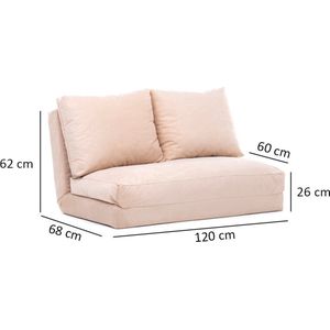 Asir - bankbed - slaapbank - Sofa - 2-zitplaatsen - Room - 120 x 68 x 62 cm