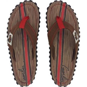 Gumbies Teenslippers | Unisex | Wood | Rood/ Bruin  | Maat 45