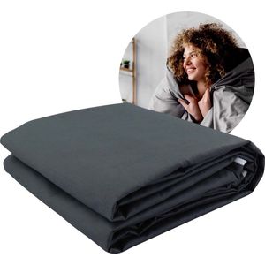 Universele Verzwaringsdeken Hoes - 150 x 200cm - 100% Katoen - Weighted Blanket Cover - Duvet Deken - Dekbedovertrek