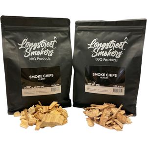 Longstreet Smokers | Rookhout | Rookhout Snippers | Combi Kers en Hickory | 2x500gr|