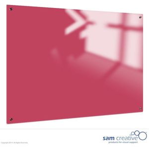 Whiteboard Glas Solid Candy Pink 45x60 cm | sam creative whiteboard | Magnetic whiteboard | Glassboard Magnetic