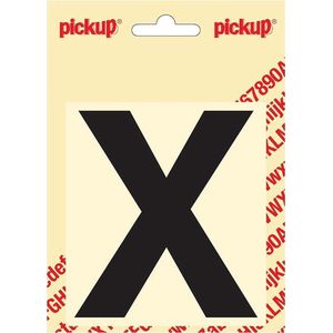 Pickup plakletter Helvetica 100 mm - zwart X