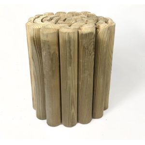 Rolborder geimpregneerd grenen 30 x 250 cm - Borderrand - Perkafzetting - Borderrand hout - Borderrol hout