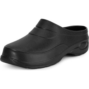 Ladeheid Unisex Clogs Tuinklompen - Tuinschoenen - Lichte - Dames - Heren - Zwart – 43 – LA-KL-037