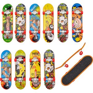 THE TWIDDLERS 12 Vinger Skateboard Speelgoed, Handspelletjes Fingerboard voor Jongens - Verjaardagen, Kinderfeestjes, Uitdeelcadeautjes, Traktaties