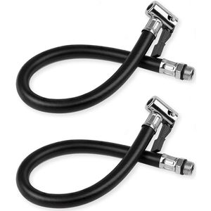 Bandenpompen Set van 2 voor Fietsen, Motorfietsen en Auto's - Slang 13 mm van Rubber en Metaal