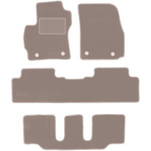Beige veloursmatten voor: Mazda Premacy II 7-zits (2005-2010)