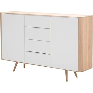 Gazzda Ena dresser 180 houten ladekast whitewash - 180 x 110 cm