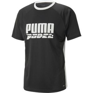 Puma Teamliga Logo T-shirt Met Korte Mouwen Zwart L Man