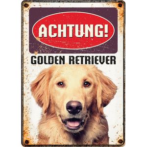 Plenty Gifts Waakbord Hond Golden Retriever 21 X 14 Cm (de)