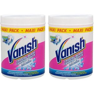 Vanish Oxi Action Crystal White Vlekverwijderaar poeder - 2 x 1 kg