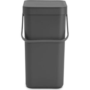 Sort & Go Prullenbak - Afvalemmer Grey - 12 Liter vegetable waste bin