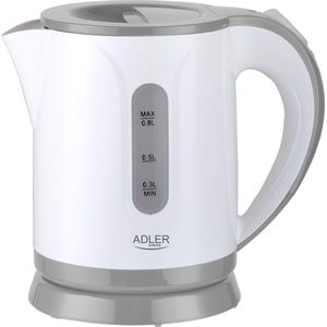 Adler AD 1371 - Waterkoker - kunststof - camping - klein formaat - 0.8 liter - grijs