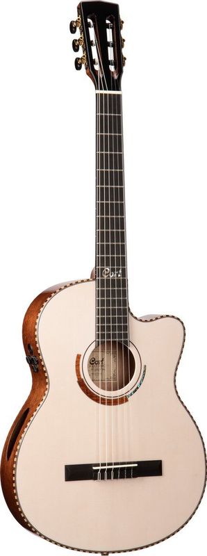 CORT COSOLWBLC Klassieke gitaar,SOLENCANTO Nylon,White BlondeGloss,voorversterke