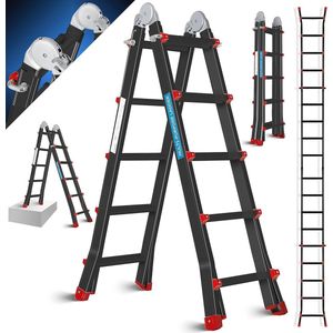 Multifunctionele Aluminium Telescopische Ladder – Vouwladder en Leunladder