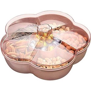 Snack bewaardoos met deksel - Voor noten, gedroogd fruit en meer - Roze