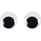 10x Wiebel oogjes/googly eyes 30 mm - Plastic beweegbare oogjes - Hobby/knutsel materiaal