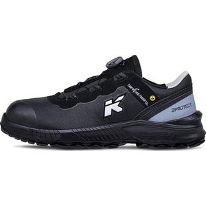 HKS Barefoot Feeling BFS 40 BOA S3 werkschoenen - veiligheidsschoenen - safety shoes - laag - heren - composiet - metaalvrij - antislip - ESD - lichtgewicht - Vegan - maat 43