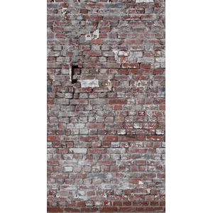 BAKSTENEN MUUR FOTOBEHANG | Herhaalbaar Patroon - 1,59 x 2,80 meter - A.S. Création Metropolitan Stories ""The Wall