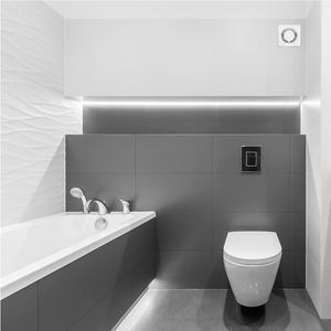 Stille Opbouw Badkamerventilator voor Thuis en Kantoor - kabellengte ca. 13 m (met schakelaar)