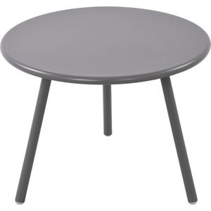 CLP Minot Salontafel - Rond - Bijzettafel - loungetafel - Rond - Tuintafel - voor buiten en binnen - weer- en UV-bestendig - donkergrijs