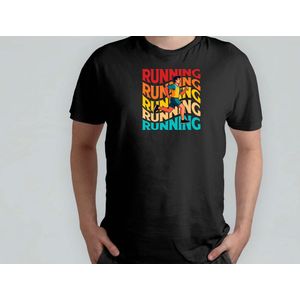 Run the World - T Shirt - RunningLife - RunForFun - MarathonTraining - RunHappy - HardloopLeven - RennenVoorPlezier - RenGelukkig