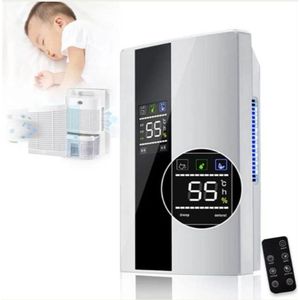 Luchtontvochtiger - 2 in 1 Dehumidifier - Vochtvreter - Ontvochtiger - Luchtreiniging - Draagbaar - Inclusief Afstandsbediening - LCD Scherm - Wit