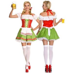 Boeren Tirol Oktoberfest Kostuum Vrouw Bierfeest carnaval driedelig