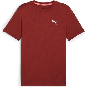 PUMA RUN FAVORITE HEATHER SS TEE M Heren Sportshirt - Mars Red Heather - Maat XXL