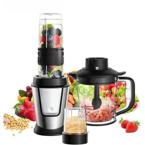 3-in-1 Keukenmachine – 700W Blender, Smoothie Maker - Voedselhakker & Droge Molen – Draagbare Juicer voor Groenten - Fruit & Noten – Multifunctionele Food Processor