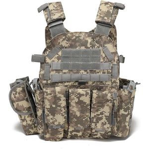 Livano Airsoft Vest - Tactical Vest - Airsoft Accesoires - Airsoft Kleding - Airsoft Gear - Leger vest - Outdoor - Indoor - Camouflage