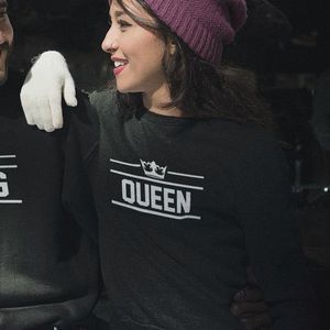 King / Queen Thrice Trui (Queen - Maat XL) | Koppel Cadeau | Valentijn Cadeautje voor hem & haar