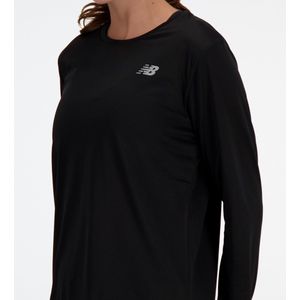 New Balance Long Sleeve Dames Sportshirt - Zwart - Maat L