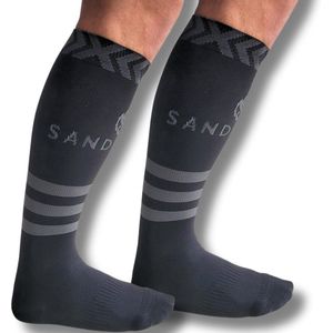 Sandside - Steunkousen - Compressie Sokken - Compressiekousen - Hardloopsokken - Sport Athletic - Zwart - Maat 36-40 S/M