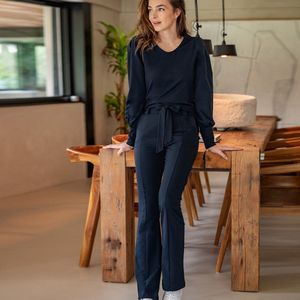 Blauwe Broek/Pantalon van Je m'appelle - Dames - Travelstof - Maat 44 - 1 maat beschikbaar