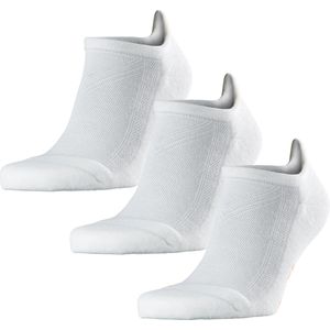 FALKE Cool Kick Bundle 3P SN anatomische pluche zool functioneel garen sneakersokken unisex wit - Maat 46-48