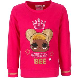 LOL Surprise! Sweater - Queen Bee - Katoen - Roze - Maat 140 (10 jaar)