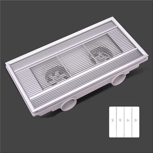 Geïntegreerde plafond afzuigventilator 30 x 60 cm - Ultrathin dual-motor ventilator met terugslagklep voor optimale ventilatie