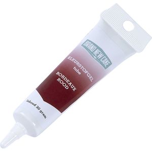 BrandNewCake® Kleurstof Gel Tube Bordeaux Rood 30gr - Eetbare Voedingskleurstof - Kleurstof Bakken